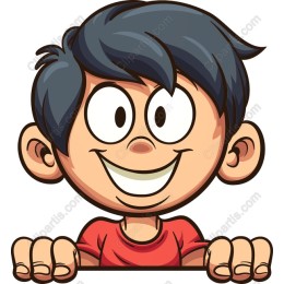 Charming Cartoon Boy