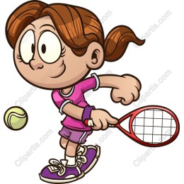 Playful Tennis Girl