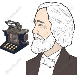 Classic Typewriter and Gentleman