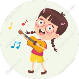 Joyful Guitar Girl