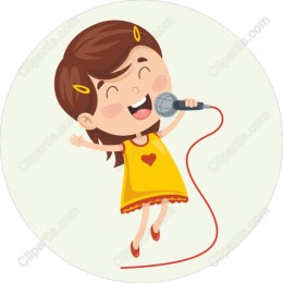 Cheerful Singing Girl