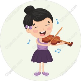 Joyful Violin Girl