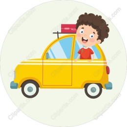 Joyful Ride in a Yellow Taxi