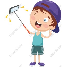 Selfie Smiles: Cheerful Boy