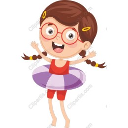 Joyful Summer Fun Girl