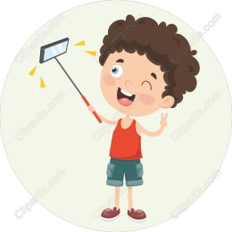 Cheerful Selfie Boy