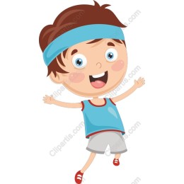 Cheerful Cartoon Boy