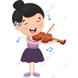 Joyful Violin Girl