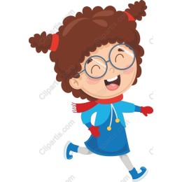 Joyful Winter Girl
