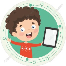 Cheerful Boy with Tablet