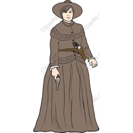 Wild West Female Gunslinger