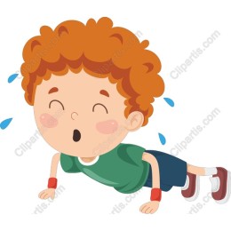 Energetic Child Push-Ups