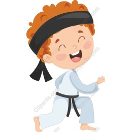 Cheerful Karate Kid