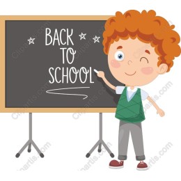 Back to School Cheerful Boy