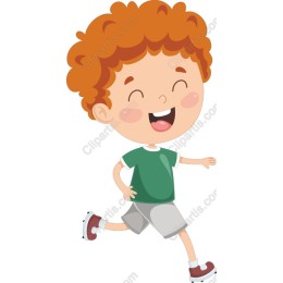 Cheerful Boy Running