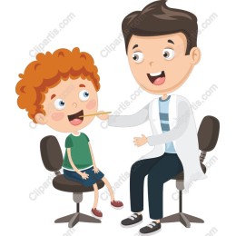 Cheerful Dentist with Child