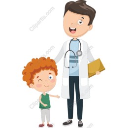Friendly Doctor and Cheerful Child