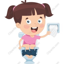 Cheerful Potty Training Girl