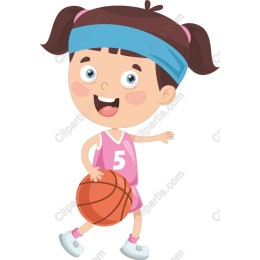Cheerful Basketball Girl