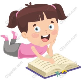 Charming Girl Reading
