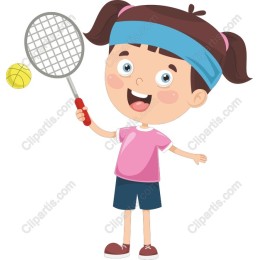 Playful Tennis Girl
