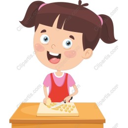 Happy Cooking Girl