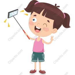 Cheerful Selfie Girl