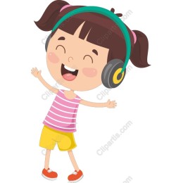 Cheerful Dancing Girl