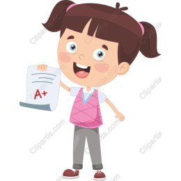 Cheerful Student Celebrating A+