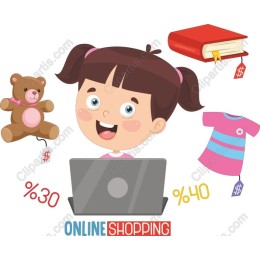 Cheerful Online Shopping