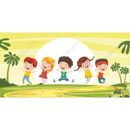 Kids Joyful Jumping