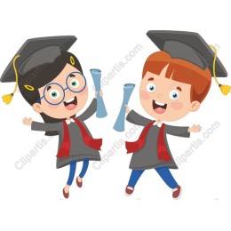 Cheerful Graduation - Happy Graduates with Diplomas