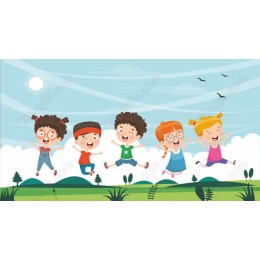 Joyful Kids Jumping