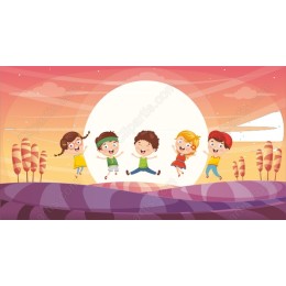 Joyful Kids Jumping