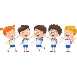 Joyful School Children
