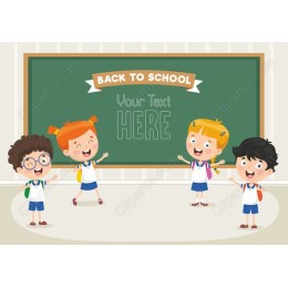 Cheerful Kids Back to School