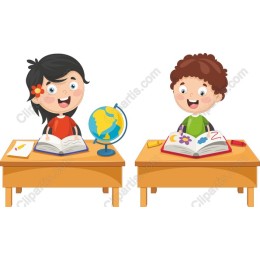 Cheerful Kids Learning - Educational Art