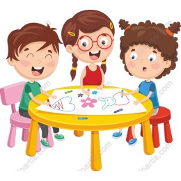 Cheerful Kids Drawing