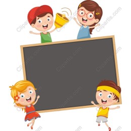 Cheerful Kids Chalkboard