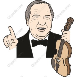 Elegant Musician with Violin