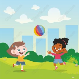 Playful Kids Outdoor Fun