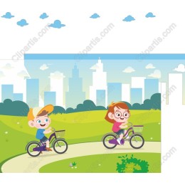 Joyful Kids Cycling