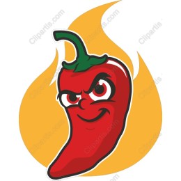 Vibrant Playful Chili Pepper