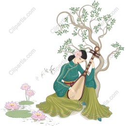 Tranquil Musician in Nature