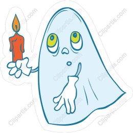 Charming Ghost with Candle