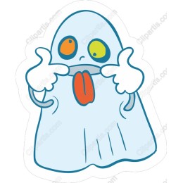 Playful Cartoon Ghost