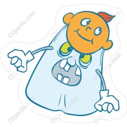 Whimsical Ghost Cartoon