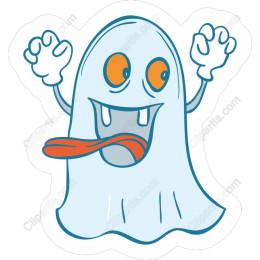Playful Cartoon Ghost