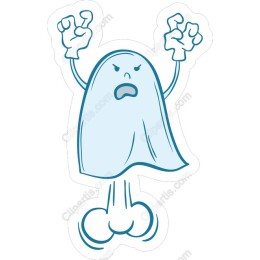 Angry Cartoon Ghost