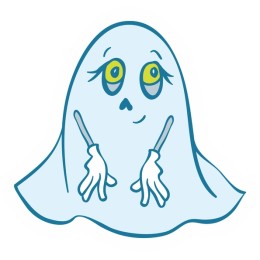 Whimsical Cartoon Ghost